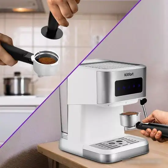 Рожковая бойлерная кофеварка Kitfort KT-7139 - фото товара