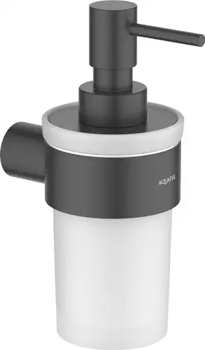 Дозатор для жидкого мыла Aquatek Лира AQ4405MB (матовый черный) – изображение в каталоге