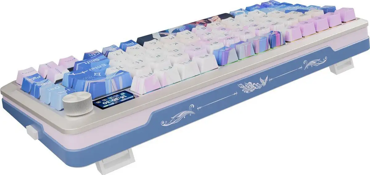 Клавиатура Redragon Flekact Pro (белый/сиреневый/синий) – фото товара