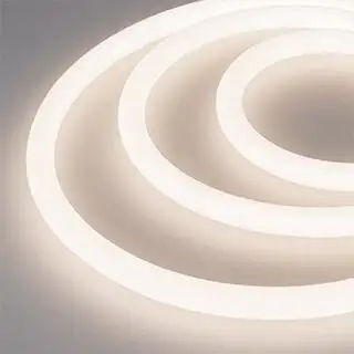 Гибкий неон Arlight 14.4W/m 336LED/m 2835SMD дневной белый 5M Moonlight-Top-A336-D18mm 24V Day4000 360deg 038753 – изображение в каталоге