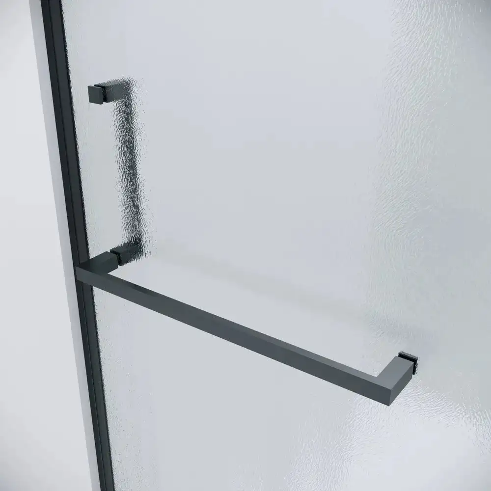 Душевой уголок Grossman Pragma 100x100x195 120.K33.03.1010.21.02 (черный матовый/стекло шиншилла) - фото товара