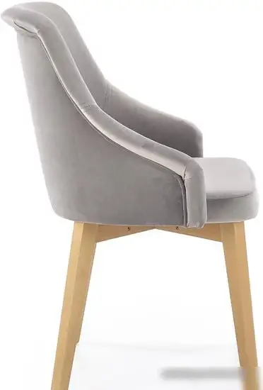 Стул с подлокотниками Halmar Toledo 2 (дуб медовый/solo 265) – фото товара