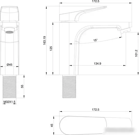 Смеситель Wonzon&Woghand WW-A40492-BGG - фото товара