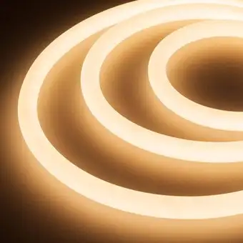 Гибкий неон Arlight 14.4W/m 336LED/m 2835SMD теплый белый 5M Moonlight-Top-A336-D18mm 24V Warm3000 360deg 038754 – изображение в каталоге