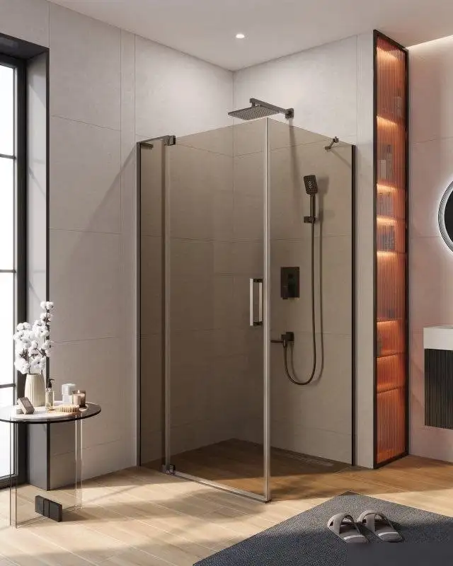 Душевой уголок Cezares SLIDER-AH-1-100-70/80-BR-GM - фото товара