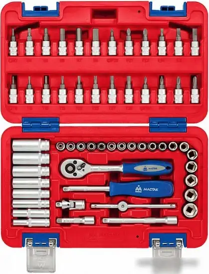 Универсальный набор инструментов Мастак 01-056C (56 предметов) – фото товара