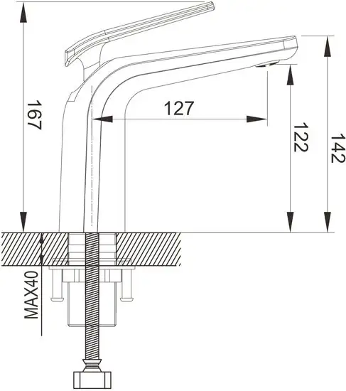 Смеситель Rose R3901F - фото товара