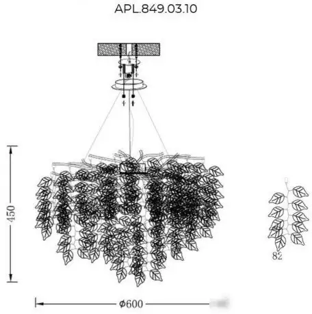 Подвесная люстра Aployt APL.849.03.10 – фото товара
