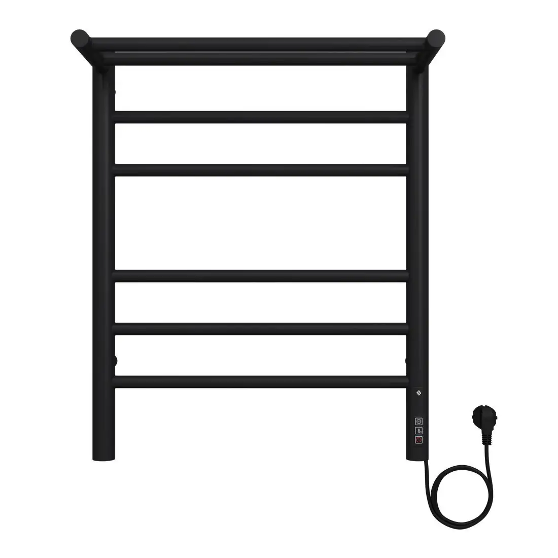 Полотенцесушитель TERMINUS Аврора П6 450x600 (с полкой, quick touch, КС 9005) - фото товара