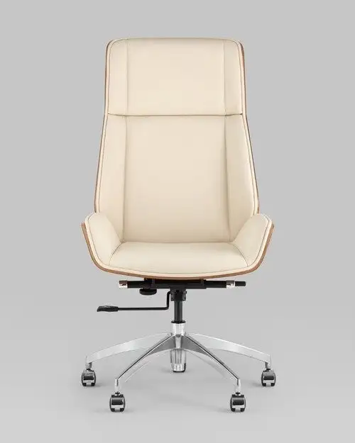 Офисное кресло TopChairs Crown SN A312 8383-1 Walnut Back (бежевый) – фото товара