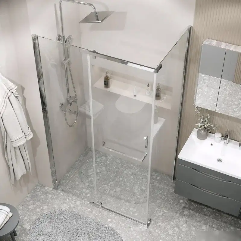 Душевая стенка Grossman Pragma 80x195 200.K33.03.80.10.00 (хром/стекло прозрачное) - фото товара