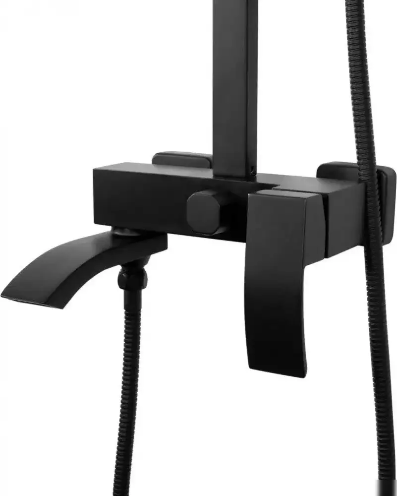 Душевая система Hansberge H5077 (черный матовый) - фото товара