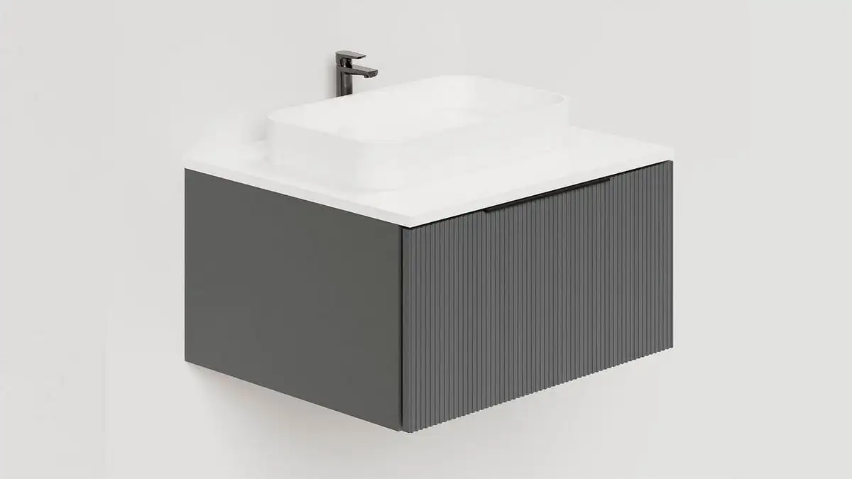 Salini Тумба под умывальник Touch V 60 T600V1A (антрацит) – фото товара