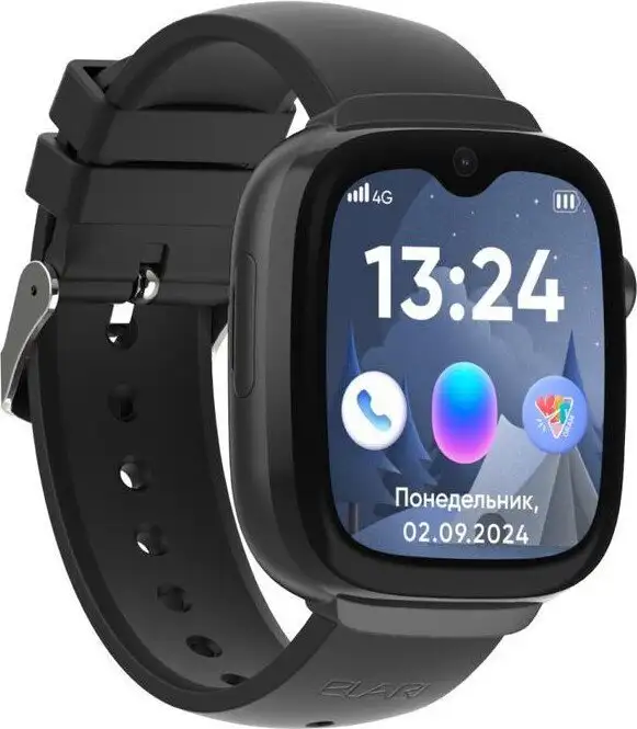 Детские умные часы Elari KidGram 4G (черный) – фото товара