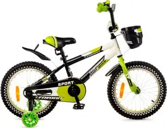 Детский велосипед Favorit Sport 16 SPT-16GN2 (черный/зеленый) – изображение в каталоге