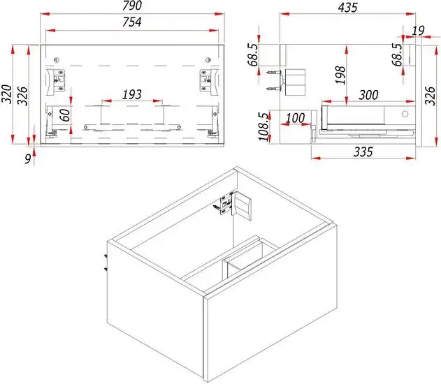 ЗОВ Тумба под умывальник Кито 80 K80LW0MWM (белый матовый) – фото товара