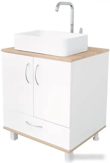 Doratiz Тумба под умывальник Doratiz Гавайи 60 9908.181 (белый/дуб сонома) – фото товара