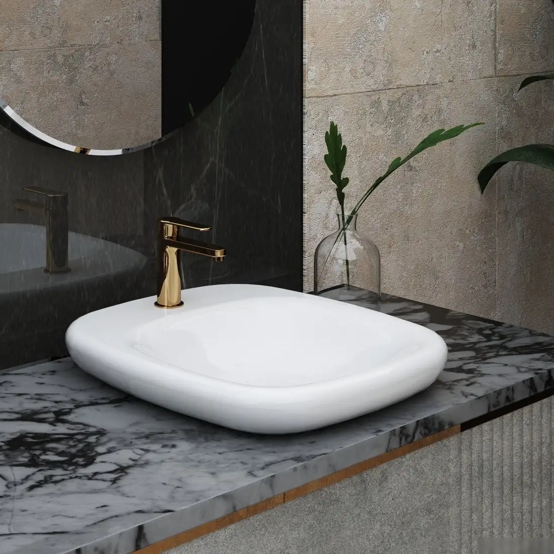 Умывальник Ambassador Diamond 126T20101 (белый матовый) - фото товара