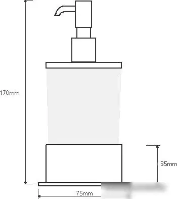Дозатор для жидкого мыла Bemeta Plaza 140109161 – фото товара