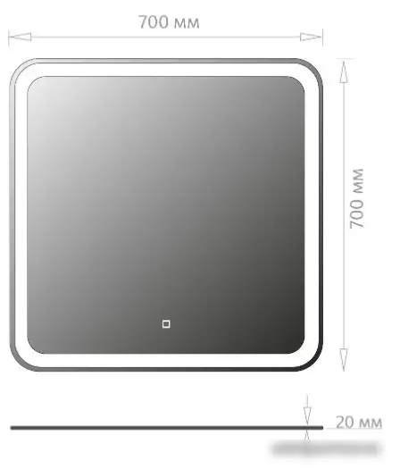 Onika Зеркало Магна 70 Led 207046 – фото товара