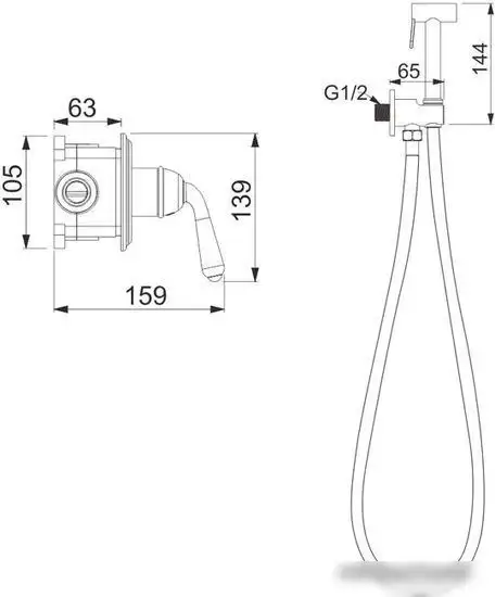 Смеситель Rose R0205Q - фото товара