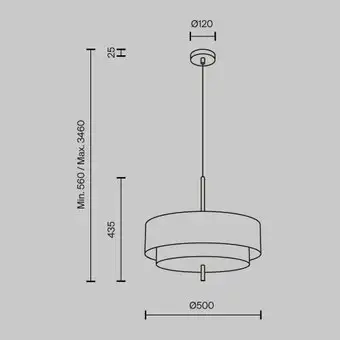 Подвесная люстра Maytoni Bergamo MOD613PL-05GR1 – изображение в каталоге