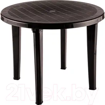 Стол Элластик-Пласт Элластик Круглый 95x95x74 (шоколадный) – изображение в каталоге