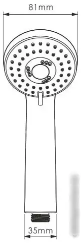 Душевая лейка Wasserkraft A120 - фото товара