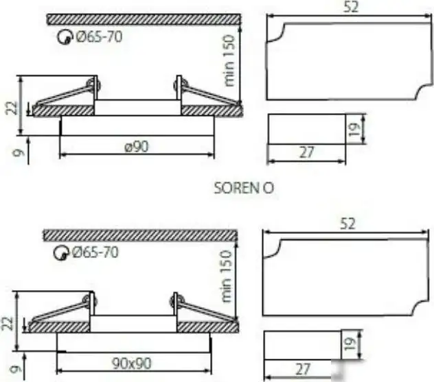 Точечный светильник Kanlux Soren O-BL 24411 – фото товара