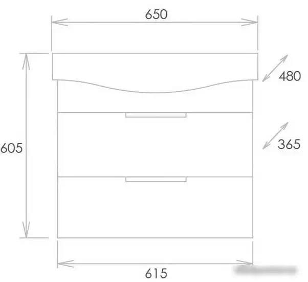 Onika Тумба под умывальник Девис 65.13 106546 – фото товара