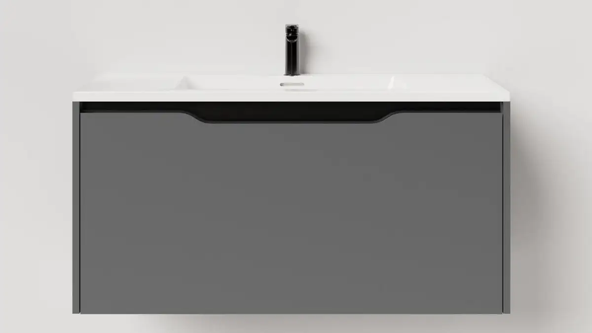 Salini Тумба под умывальник Smile 80 S800A (антрацит) – фото товара