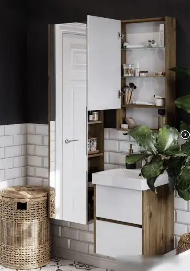 Мебель для ванных комнат Акватон Шкаф-пенал Сканди 1A253403SDZ90 – фото товара