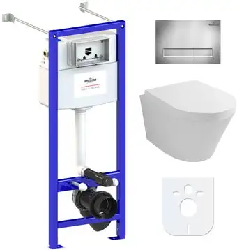 Унитаз Lavinia Boho Relfix Biore Compacto Rimless 6 в 1 77050170 - изображение в каталоге