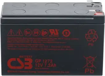Аккумулятор для ИБП CSB GP1272 25W F2 (12В/7.2 А·ч)
