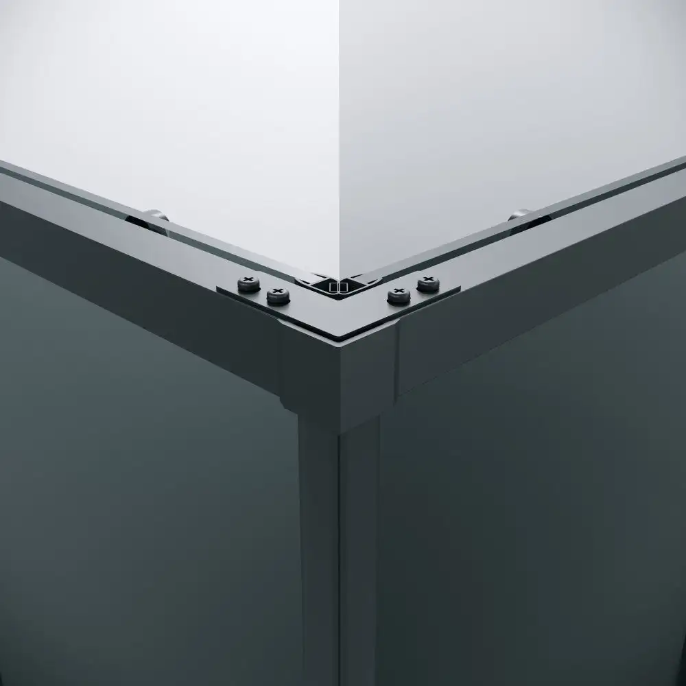 Душевой уголок Grossman Galaxy 100x80x195 300.K33.01.1080.21.10 (черный матовый/тонированное стекло) - фото товара