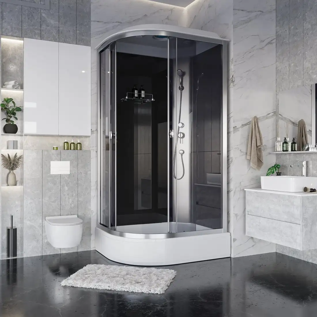 Душевая кабина Niagara Eco E120/80/26R/TN 120x80x215 - фото товара