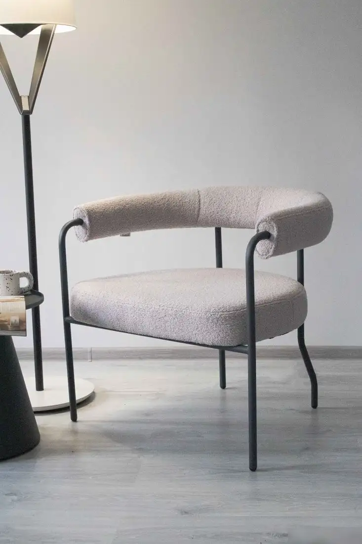 Интерьерное кресло Sheffilton SHT-AMS120 (светло-серый/антрацит) – фото товара