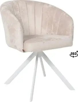 Стул с подлокотниками Мамадома Shelly-R 360 (m02 Pearl Lux/белый) – изображение в каталоге