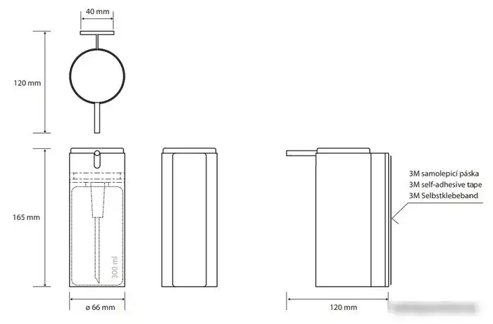 Дозатор для жидкого мыла Bemeta Niva 101109225 – фото товара