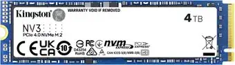 SSD Kingston NV3 4TB SNV3S/4000GBK – изображение в каталоге