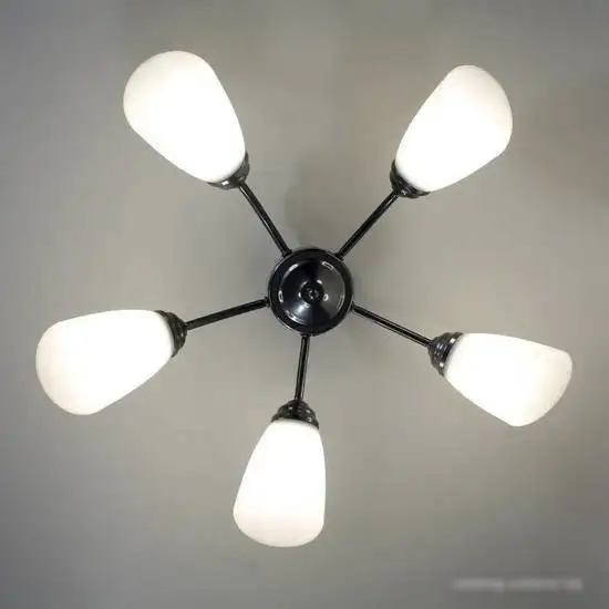 Припотолочная люстра Элетех Китти 151 НПБ 01-5х60-134 Е27 1005404453 (хром)