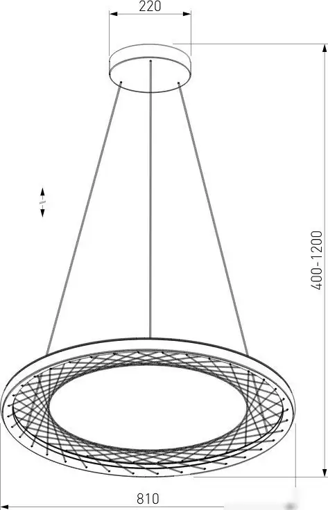 Подвесная люстра Евросвет 40025/1 LED (серый) – фото товара
