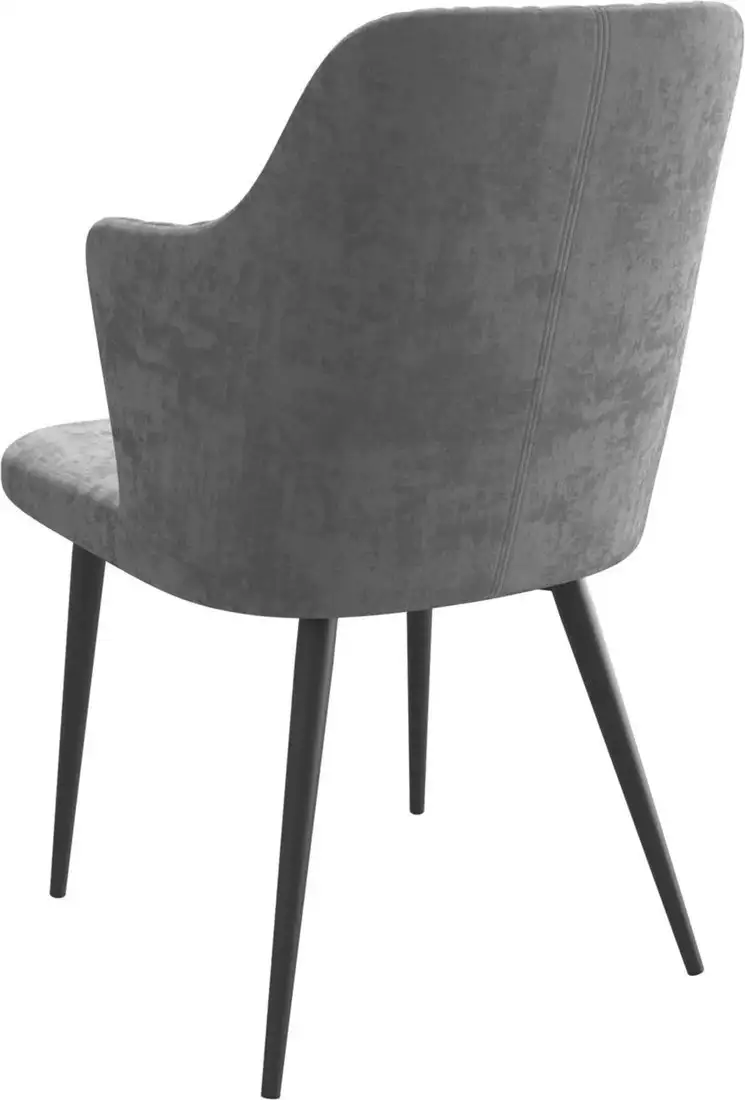 Стул с подлокотниками Мамадома Freddy (b22 Grey Lux/черный) – фото товара