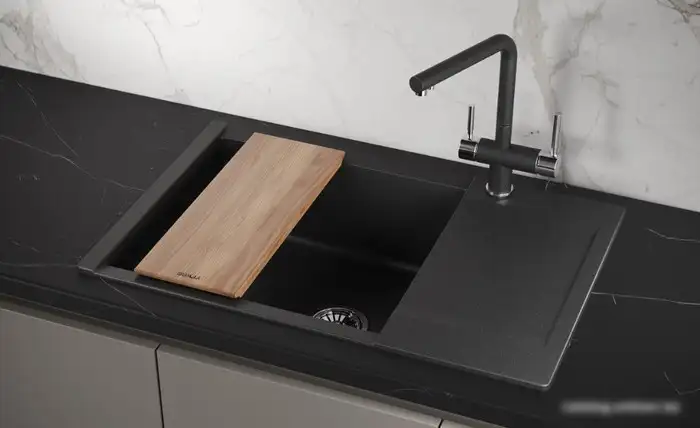 Кухонная мойка Granula ES-7807 (черный) - фото товара