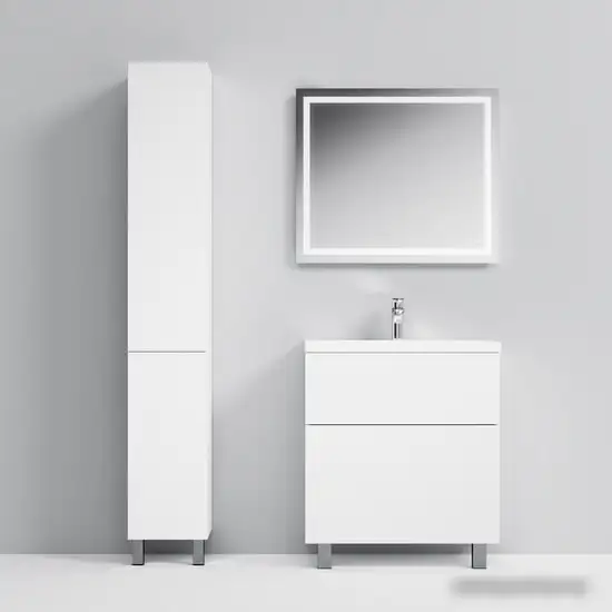 AM.PM Шкаф-пенал Gem 30 M90CSL0306WG (левый, белый глянец) – фото товара