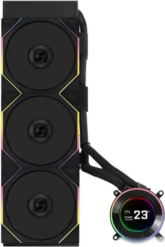 Система жидкостного охлаждения для процессора Lian Li Hydroshift II LCD-C 360TL GHS2LCD36TB G89.GHS2LCD36TB.R0 – фото товара