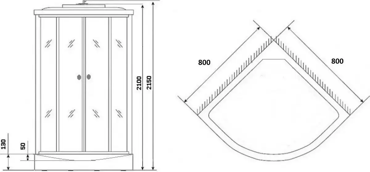 Душевая кабина Grossberg TM 208N - фото товара