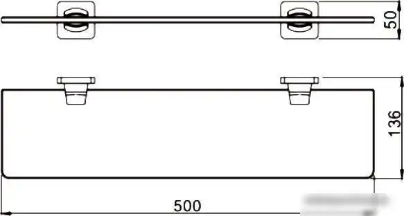 Полка для душа Rose RG1519H – фото товара