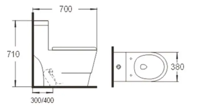 Унитаз напольный SantiLine SL-5011 - фото товара