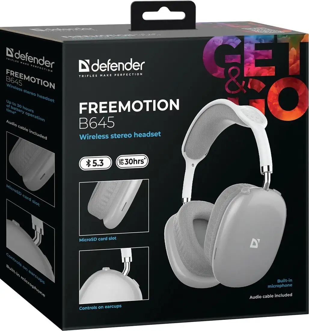 Наушники Defender FreeMotion B645 (серый) – фото товара